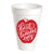 BEST TEACHER EVER RED APPLE STYROFOAM CUP