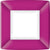 Raspberry Paper Square Dinner Plate