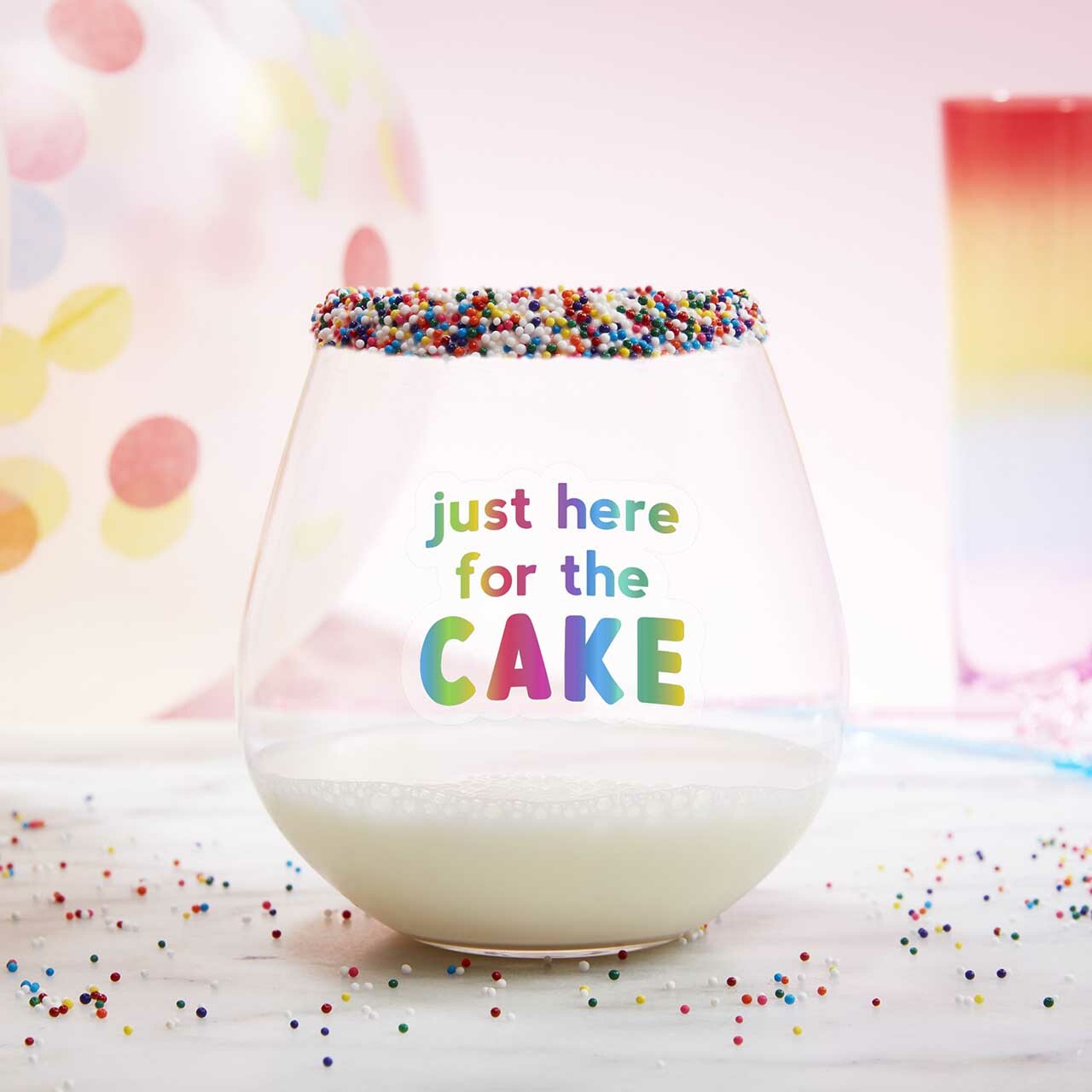 Reusable Wineglass Birthday Decals