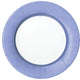 Linen Border Paper Dinner Plates in Lavender