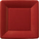Classic Linen Dark Red Square Paper Dessert Plate