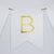 Gold Foil White Custom Letter Banner