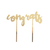 Goddess Congrats gold cake topper