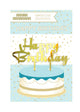Happy Birthday Mirror Cake Topper