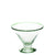 Set of 2-Green Rim Margarita Glass
