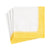 Yellow Linen Border Cocktail Napkins