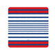 Breton Stripe Square Salad & Dessert Plates in Blue