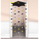 Grad Cap Doorway Curtain - Black, Silver, Gold
