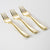 Classic Design Gold Plastic Forks | 20 Forks