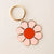 Retro Flower Keychain - Pink