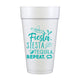Fiesta Siesta Tequila Repeat Styrofoam - Set Of 10