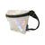 Metallic Silver Laser Fanny Pack-Ultra-Slim Low-Profile