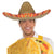 Striped Straw Sombrero