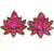 Pink Tulip Stud Earrings