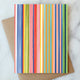Painted Stripe Blank Cards - Set of 6