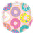 Donut Party Round Plates 9"