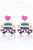 Beaded JUST MARRIED Car Post Earrings