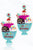Beaded Happy Birthday Sundae Seed Bead Post Earrings