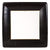 Grosgrain Black Square Paper Dinner Plates