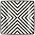 Black Chevron Dessert Plates