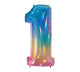 40" PKG Number OPAL HOLOGRAPHIC Balloon