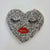 Face on Heart Beaded Handbag