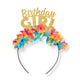 Birthday Girl Crown (Multi & Gold)