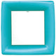 Grosgrain Turquoise Sq Dinner Plates