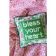 Bless Your Heart Needlepoint Pillow