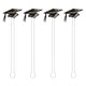 Acrylic Stir Sticks-Graduation Caps