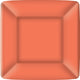 Classic Square Coral Paper Dessert Plate