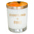 EVERYTHING IS FINE CANDLE- GOLD FOIL ROCKS GLASS