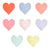 Party Palette Heart Small Napkins