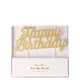 Gold Happy Birthday Candle