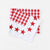 Gingham w/Star Border Square Picnic Cloth 52" x 52"