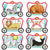 CIRCUS PARADE BUNTING - SET OF 6
