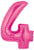 Megaloon Pink Number 40" Balloon