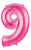 Megaloon Pink Number 40" Balloon