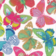 Butterflies Bright Luncheon Napkin