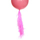 Neon Pink Frilly Balloon Tassel