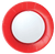 Linen Red Plates