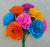 DZ PAPER CARNATION FLOWER MD SOLID COLOR ASSTD 3" D bouquet