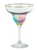 Set of 2 Rainbow Glass Margarita