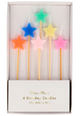 Mixed Star Candles (set of 6)