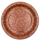 FLORAL TOOLED LEATHER DINNER PLATE (SET OF 8)