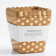 Kraft Treat Box with Gold Foil Polka Dots S/6