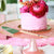 PINK BAROQUE GLASS CAKE STAND