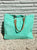 Solid Terry Plastic Lined Tote