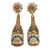 Gold Champagne Earrings