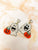 Trick-or-Treating Beaded Ghost Statement Earrings